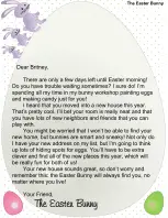Easter Bunny Letter New House
